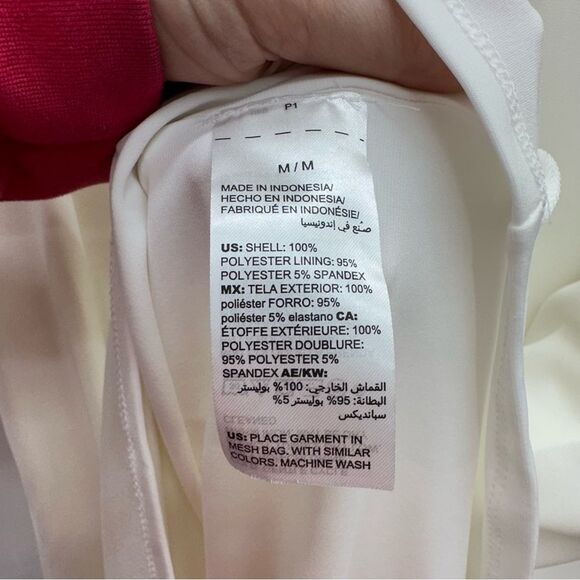 White House Black Market off white sleeveless dress v neck women's‎ medium. - Picture 5 of 7